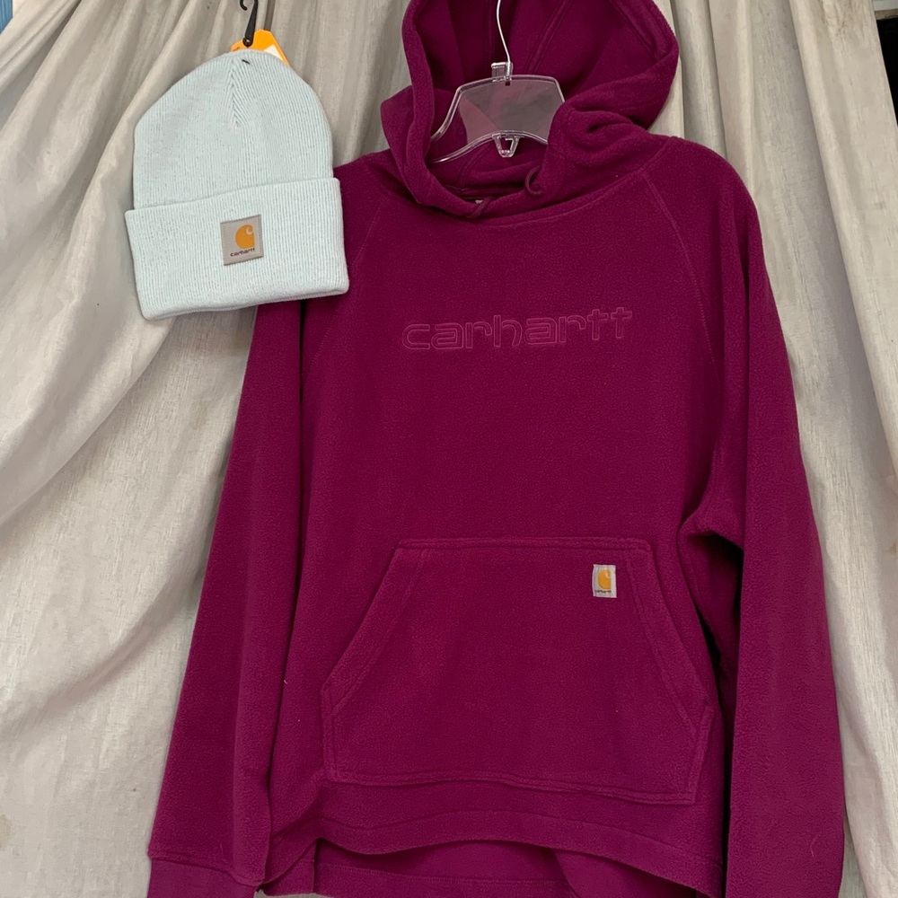 Carhartt Women’s Cowl Neck Fleece Pullover - Magenta